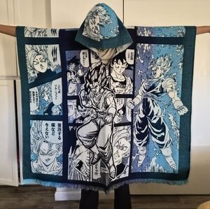 Anime Graphic Hooded Blanket